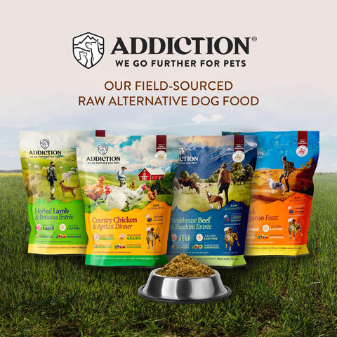 Addiction Country Chicken & Apricot Raw Alternative Dog Food 910g