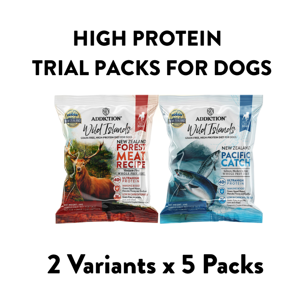 Dog Trial Packs: High Protein Dry Food [10 x 60g Packs]
