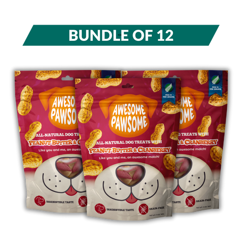 [Dog Treat Bundle of 12] Awesome Pawsome All Natural Dog Treats 85g
