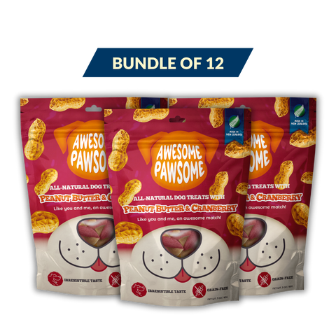 [Dog Treat Bundle of 12] Awesome Pawsome All Natural Dog Treats 85g