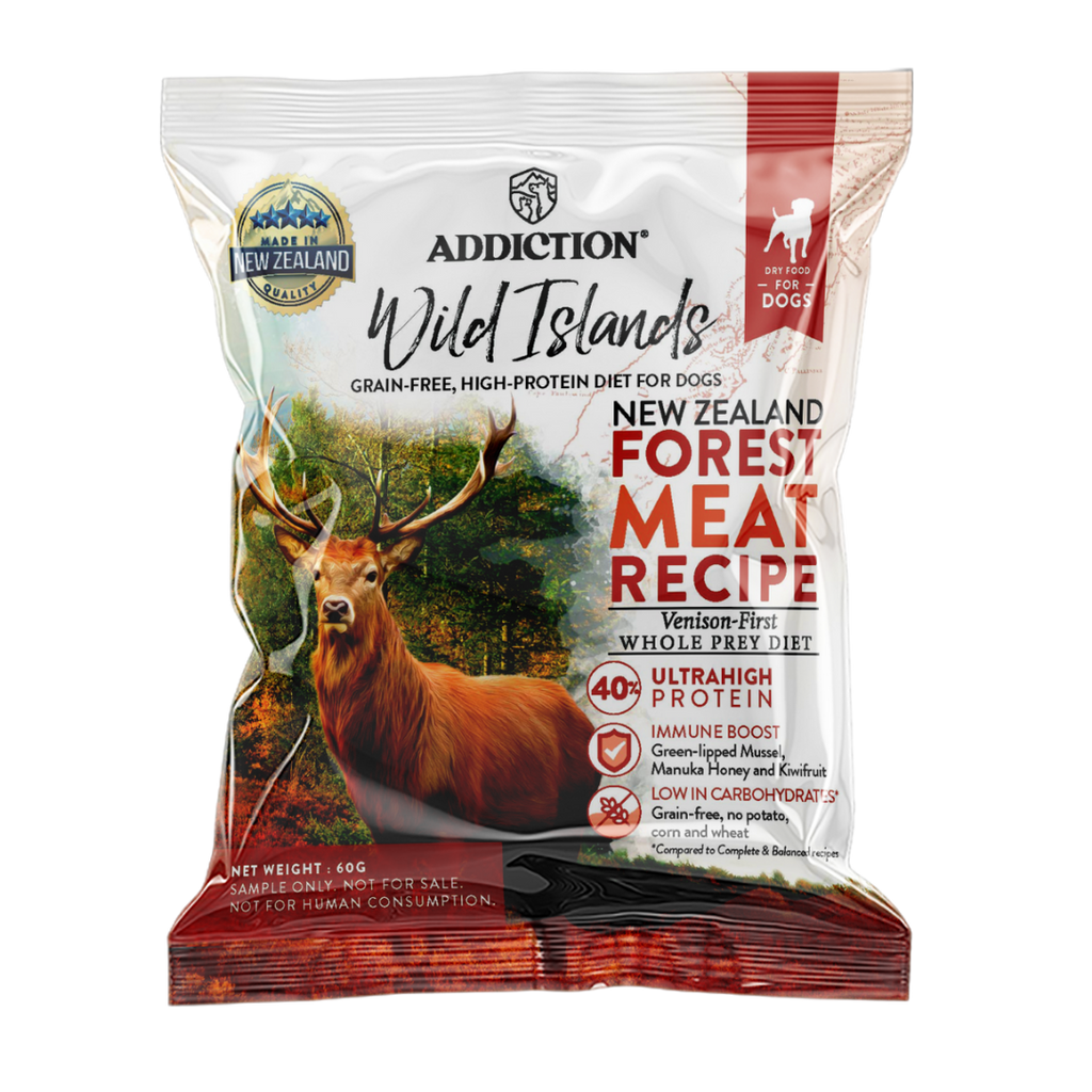 [Trial Pack] Addiction Wild Islands Forest Meat Premium Venison Recipe Dry Dog Food 60g