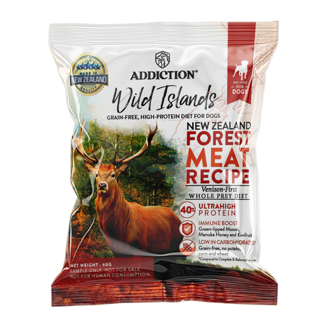 [Trial Pack] Wild Islands Forest Meat Premium Venison Recipe Dry Dog Food 60g