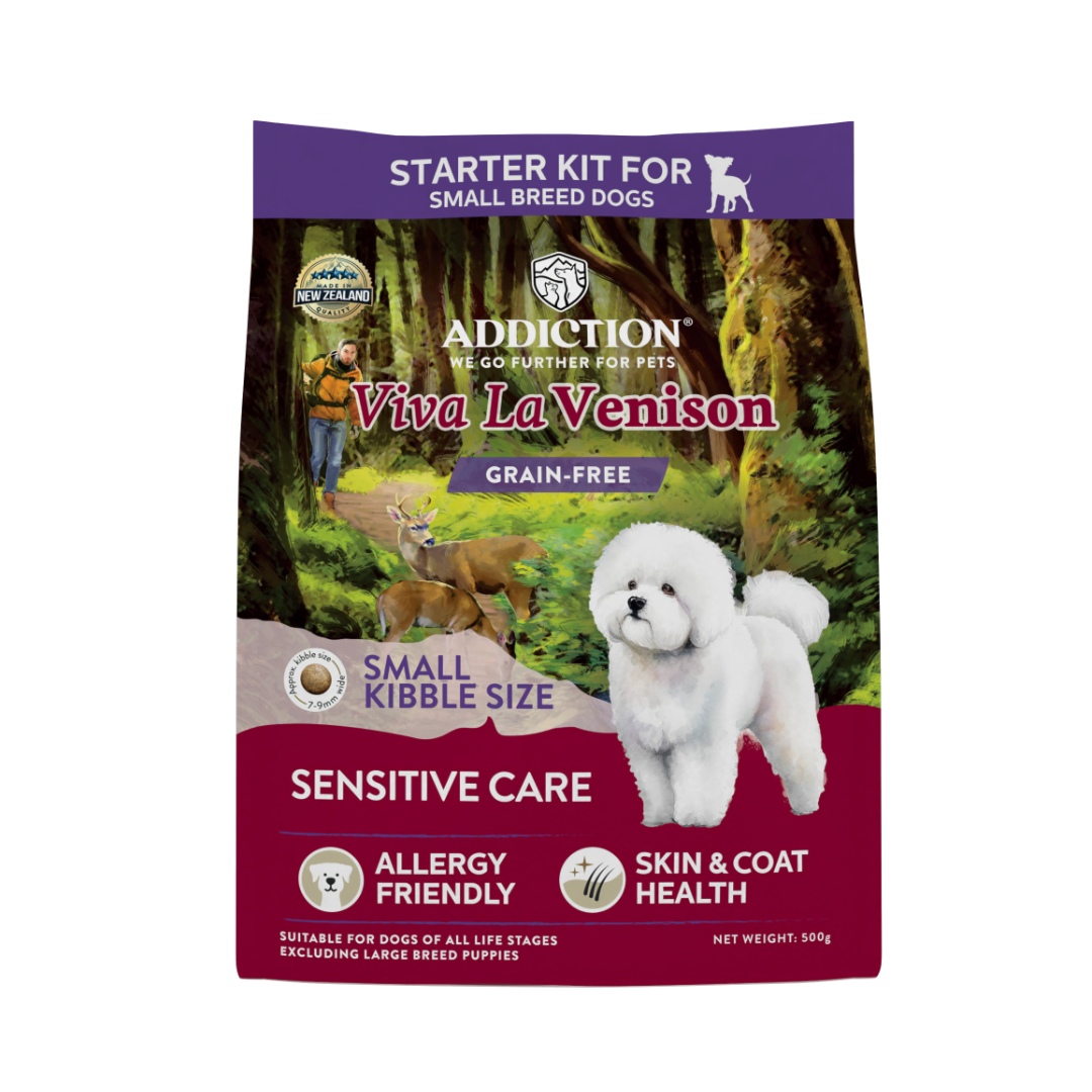 [Dog Starter Kit] Addiction Viva La Venison Grain-free Premium Venison Small Breed Dry Food 500g