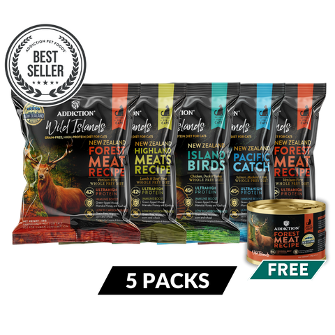 Wild Islands for Cats - Trial Pack Bundle of 5 (60g x 5)