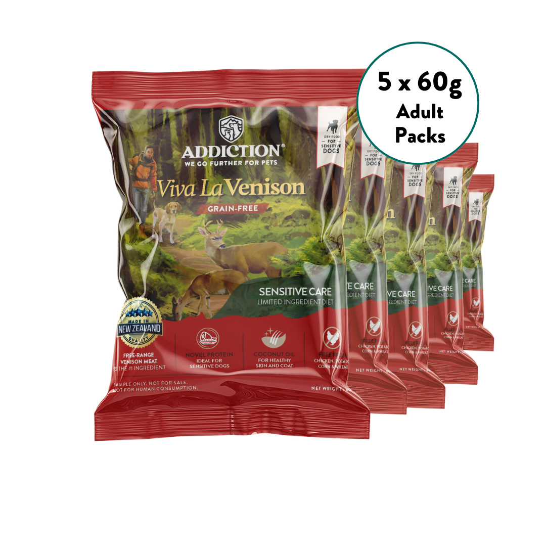[Dog Trial Pack Bundle] Viva La Venison Dry Food 60g