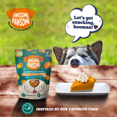 Awesome Pawsome All Natural Dog Treats Super Pumpkin Recipe 85g