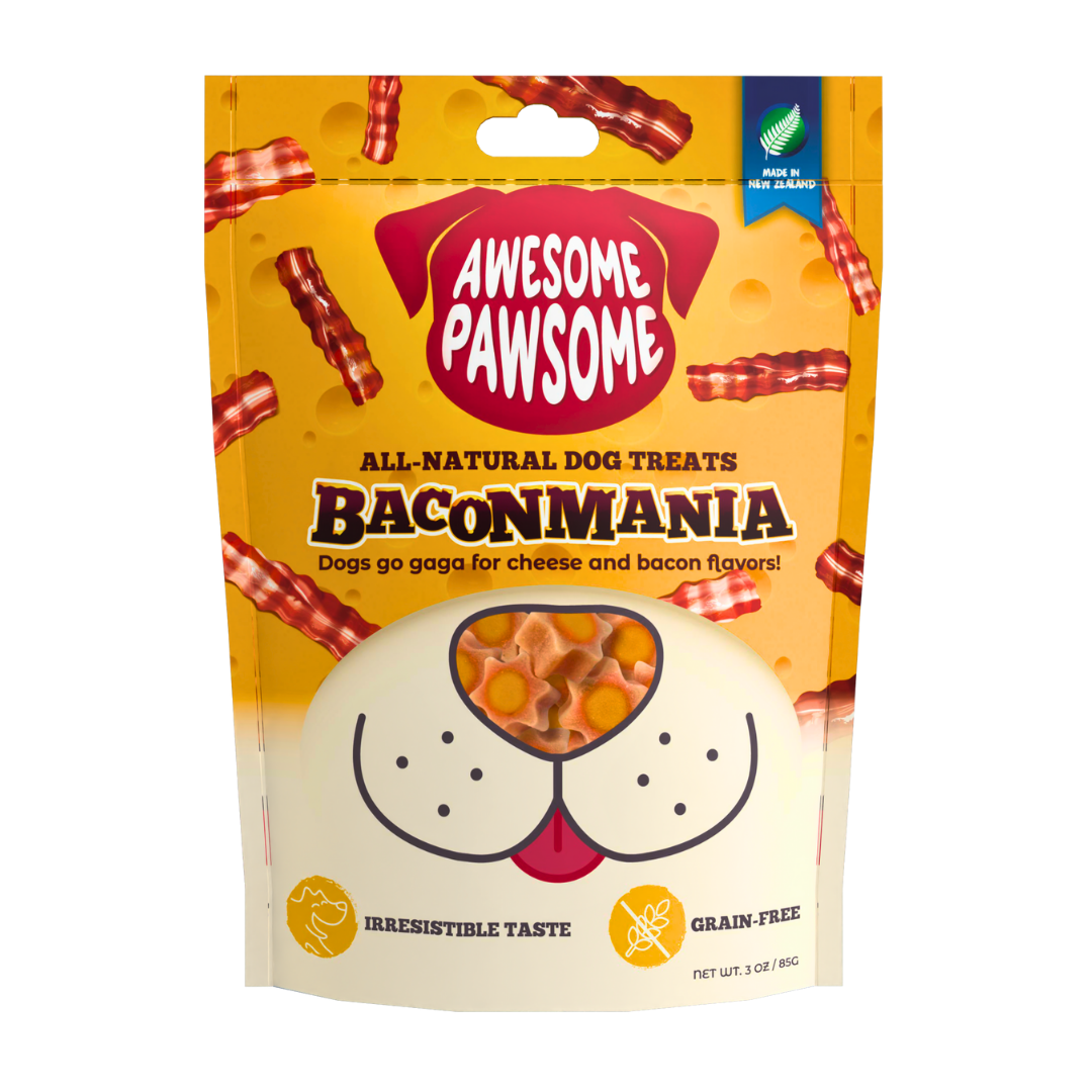Awesome Pawsome All Natural Dog Treats Baconmania 500g