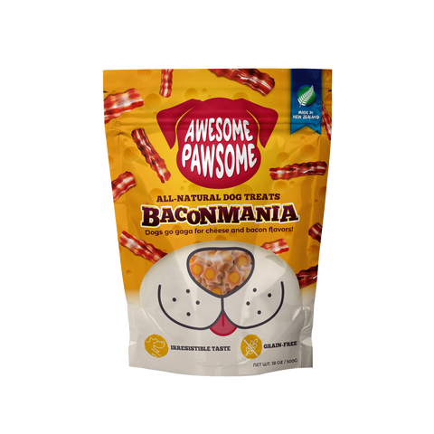 Awesome Pawsome All Natural Dog Treats Baconmania 500g