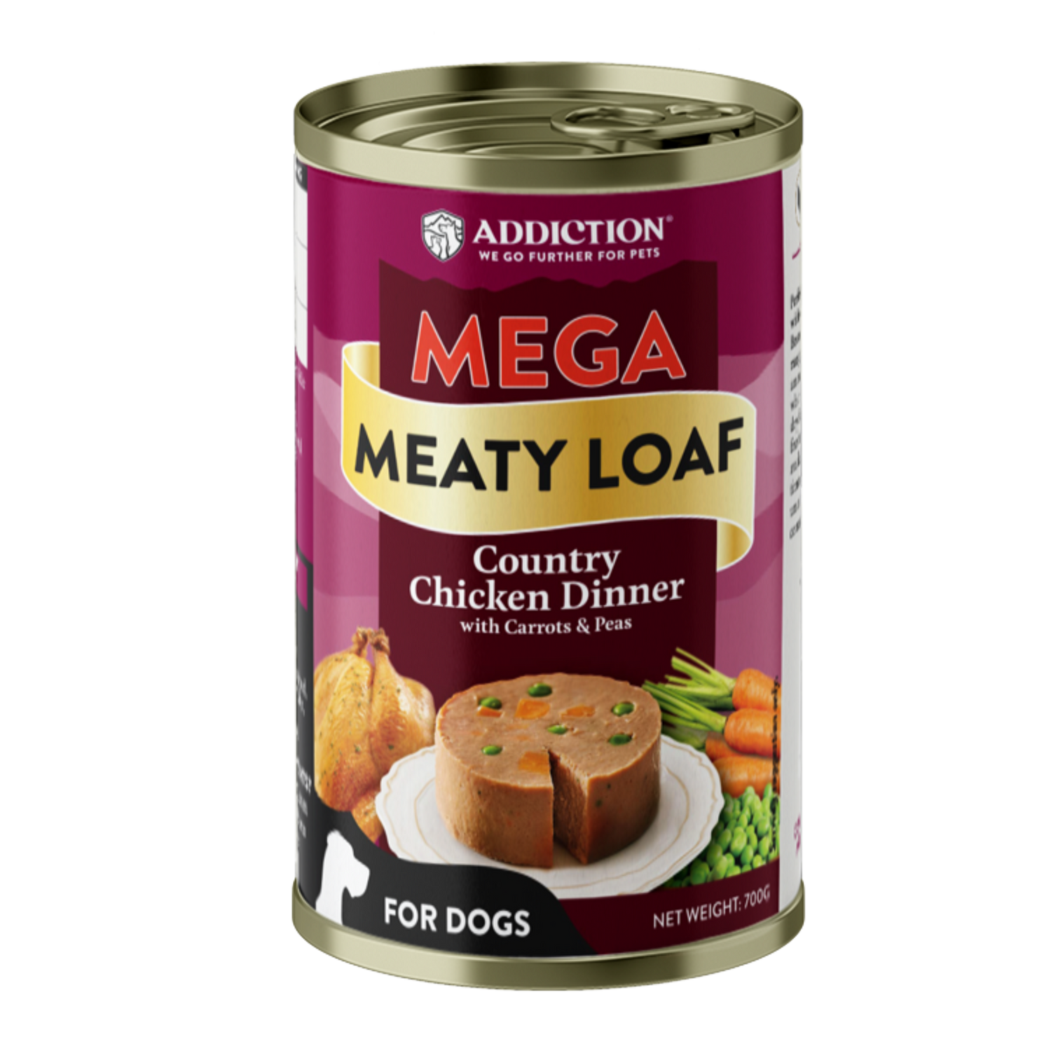 Mega Meaty Loaf Country Chicken Wet Dog Food 700g