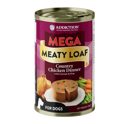 Mega Country Chicken Meaty Loaf Wet Dog Food 700g