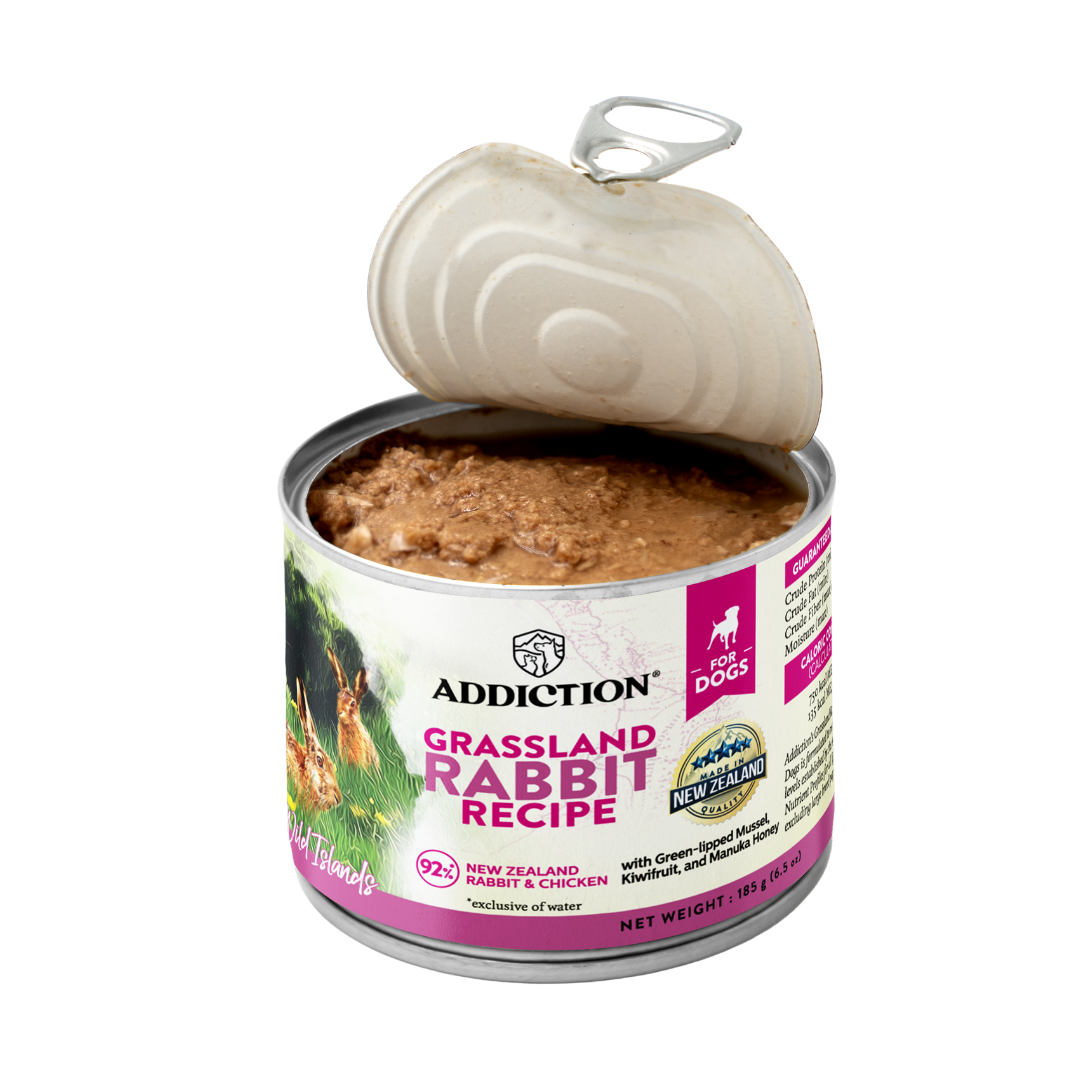 Wild Islands Grassland Rabbit Recipe Wet Dog Food 185g