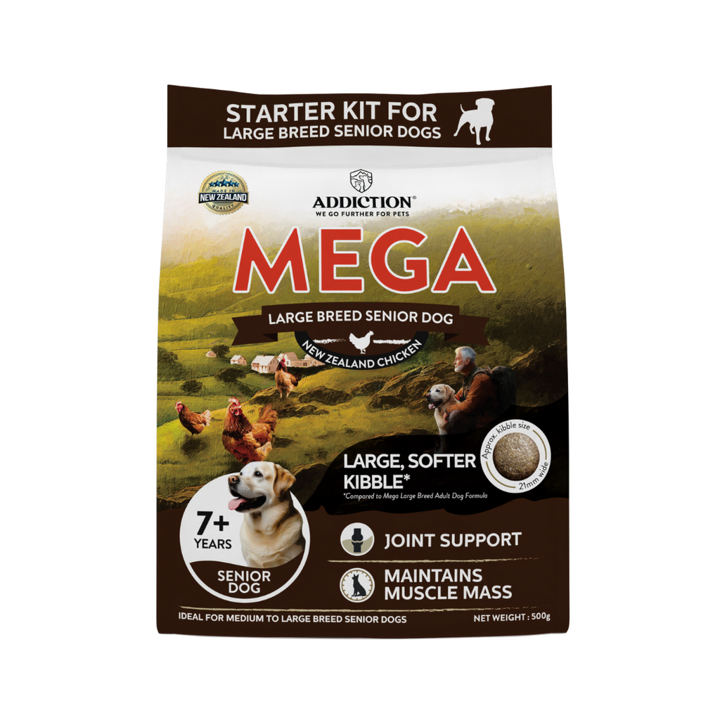 [Starter Kit] Addiction Mega Chicken – Large Breed Senior Dry Dog Food 500g