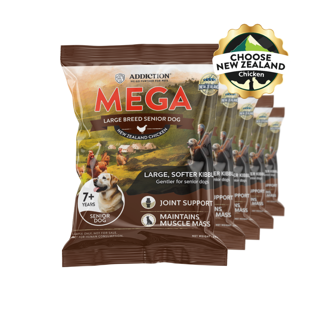[Dog Trial Pack Bundle] Mega Chicken – Large Breed Senior Dry Food 80g