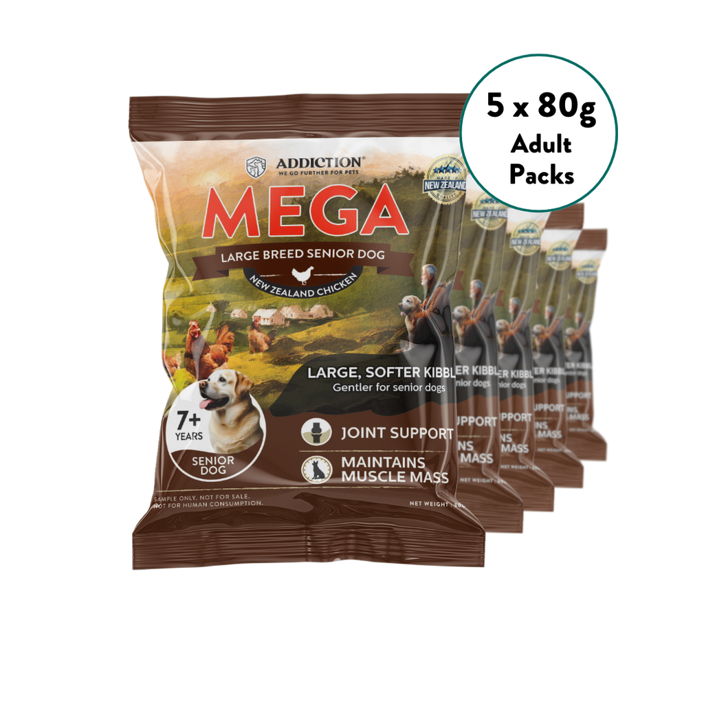 [Dog Trial Pack Bundle] Mega Chicken – Large Breed Senior Dry Food 80g