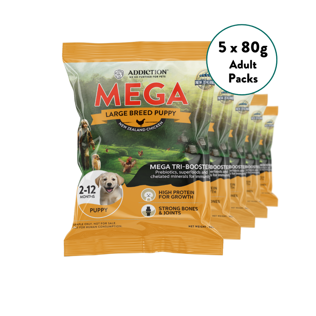 [Dog Trial Pack Bundle] Mega Chicken – Large Breed Puppy Dry Food 80g