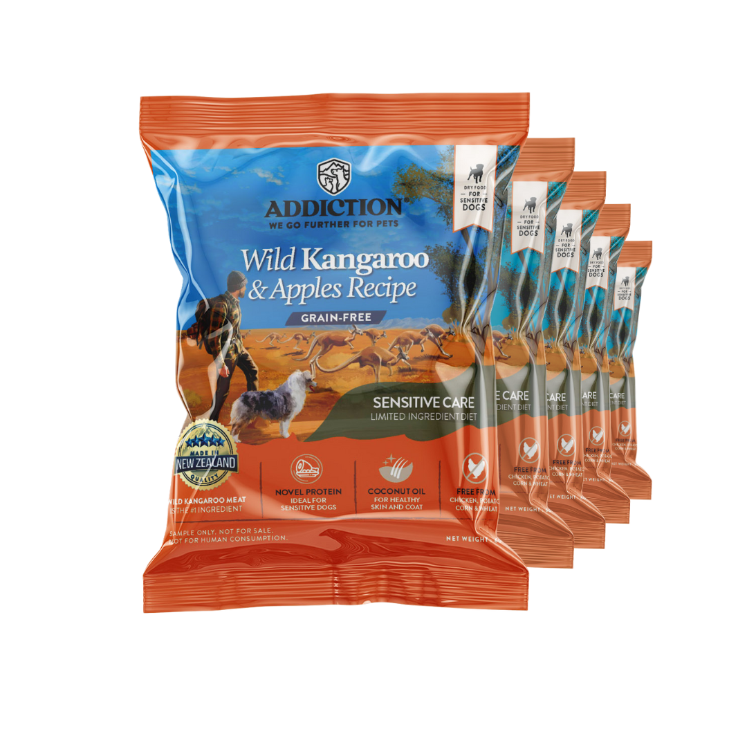 [Dog Trial Pack Bundle] Wild Kangaroo & Apples Dry Food 5x60g, 10x60g