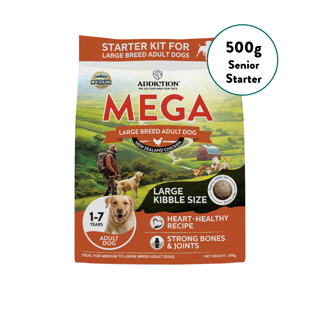 [Dog Starter Kit] Addiction Mega Chicken – Large Breed Adult Dry Food 500g