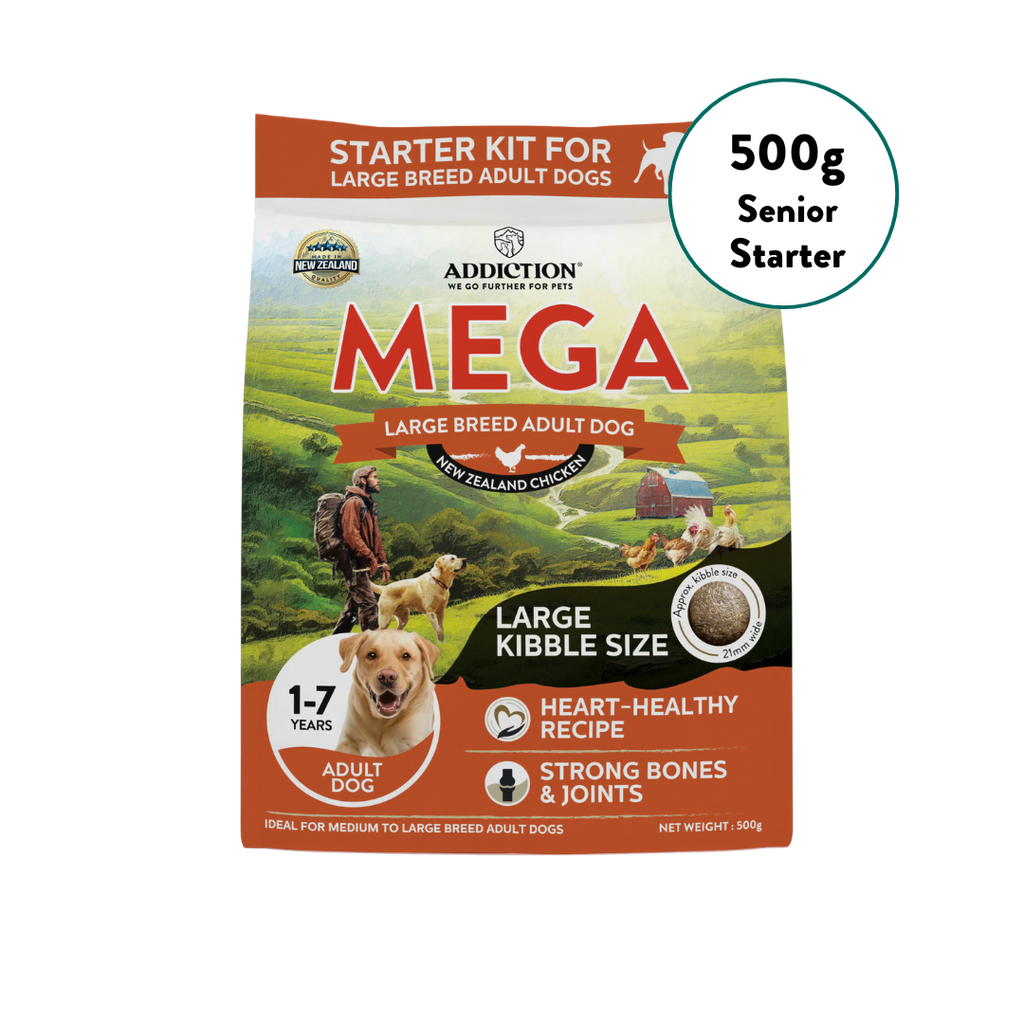 [Dog Starter Kit] Addiction Mega Chicken – Large Breed Adult Dry Food 500g