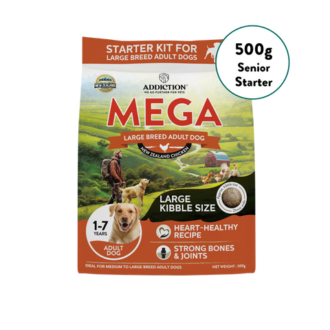 [Dog Starter Kit] Addiction Mega Chicken – Large Breed Adult Dry Food 500g