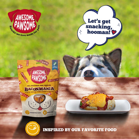 Awesome Pawsome All Natural Dog Treats Baconmania 500g