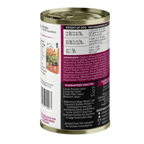 Mega Country Chicken Meaty Loaf Wet Dog Food 700g