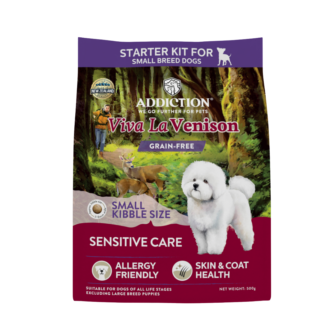 [Dog Starter Kit] Addiction Viva La Venison Grain-free Premium Venison Small Breed Dry Food 500g