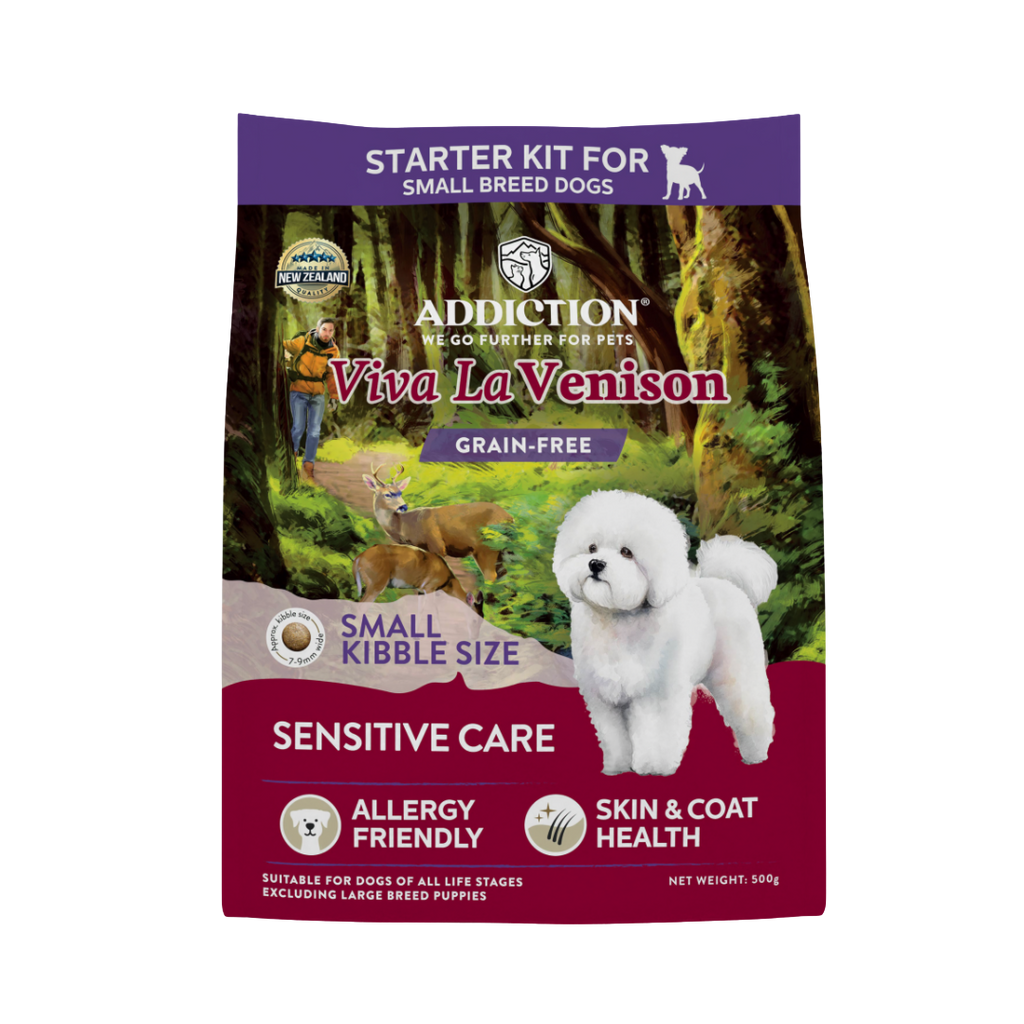 [Dog Starter Kit] Addiction Viva La Venison Grain-free Premium Venison Small Breed Dry Food 500g