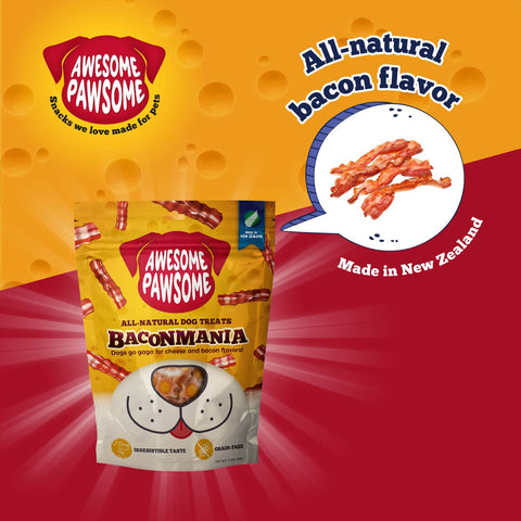 Awesome Pawsome All Natural Dog Treats Baconmania 85g