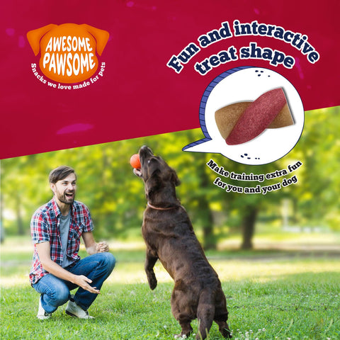 Awesome Pawsome All Natural Dog Treats Peanut Butter and Cranberry 85g