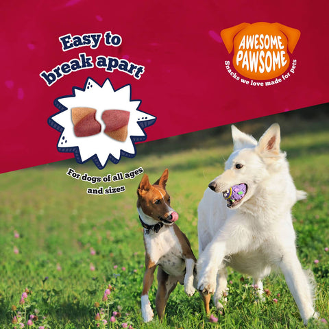 Awesome Pawsome All Natural Dog Treats Peanut Butter and Cranberry 85g