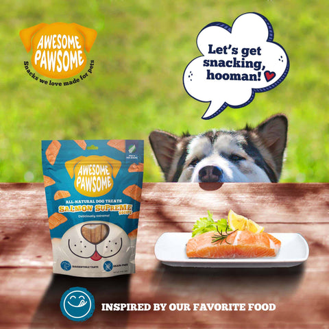 Awesome Pawsome All Natural Dog Treats Salmon Supreme 85g