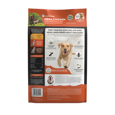 Mega Chicken Large Breed Adult Dry Dog Food 20kg