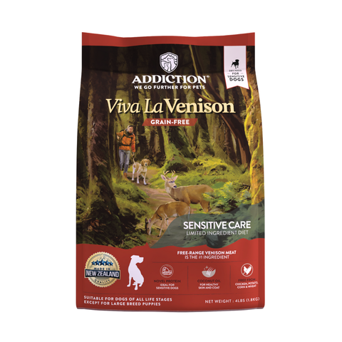 Addiction Viva La Venison Dry Dog Food 1.8kg, 9kg