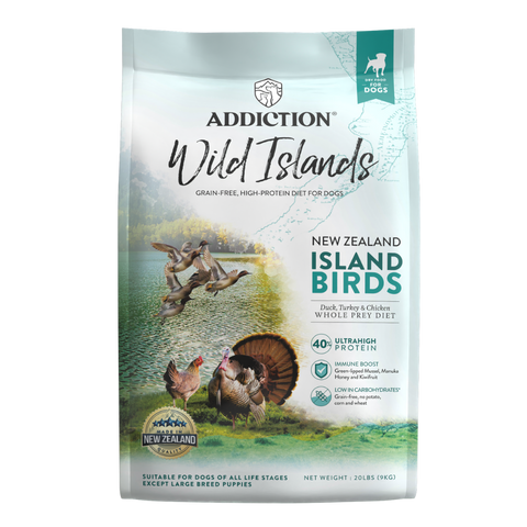 Wild Islands Island Bird NZ Duck, Turkey & Chicken Dry Dog Food 1.8kg, 9kg