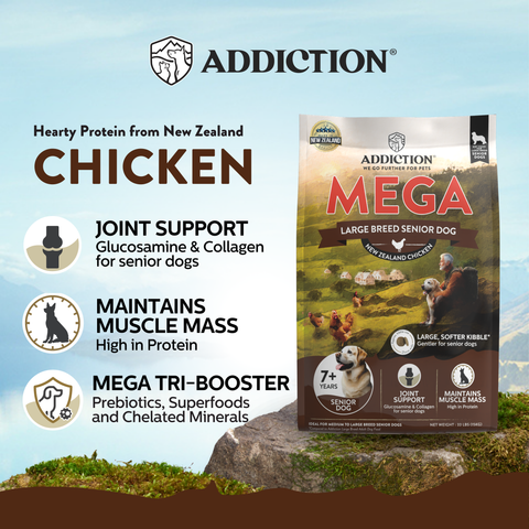 Mega Chicken Large Breed Senior Dry Dog Food 15kg