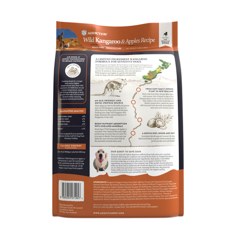 Addiction Wild Kangaroo & Apples Dry Dog Food 1.8kg, 9kg, 15kg