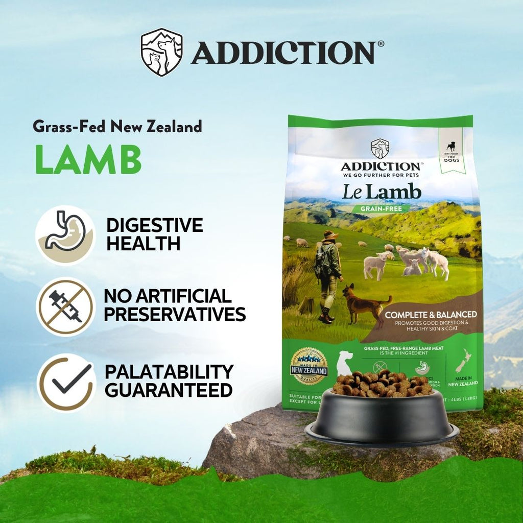 Le Lamb Dry Dog Food Trial Pack Bundle of 5 60gx5