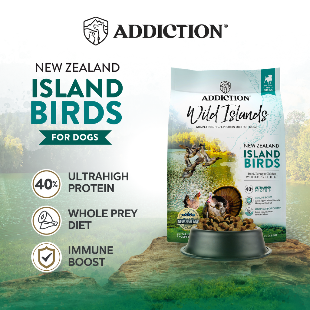Addiction Wild Islands Island Bird Premium Duck, Turkey & Chicken Dry Dog Food 1.8kg, 9kg