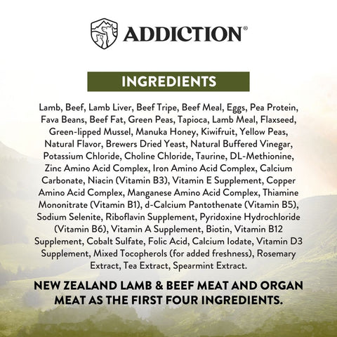 [Trial Pack] Addiction Wild Islands Highland Meats Grass-Fed Beef & Lamb Recipe Dry Dog Food 60g