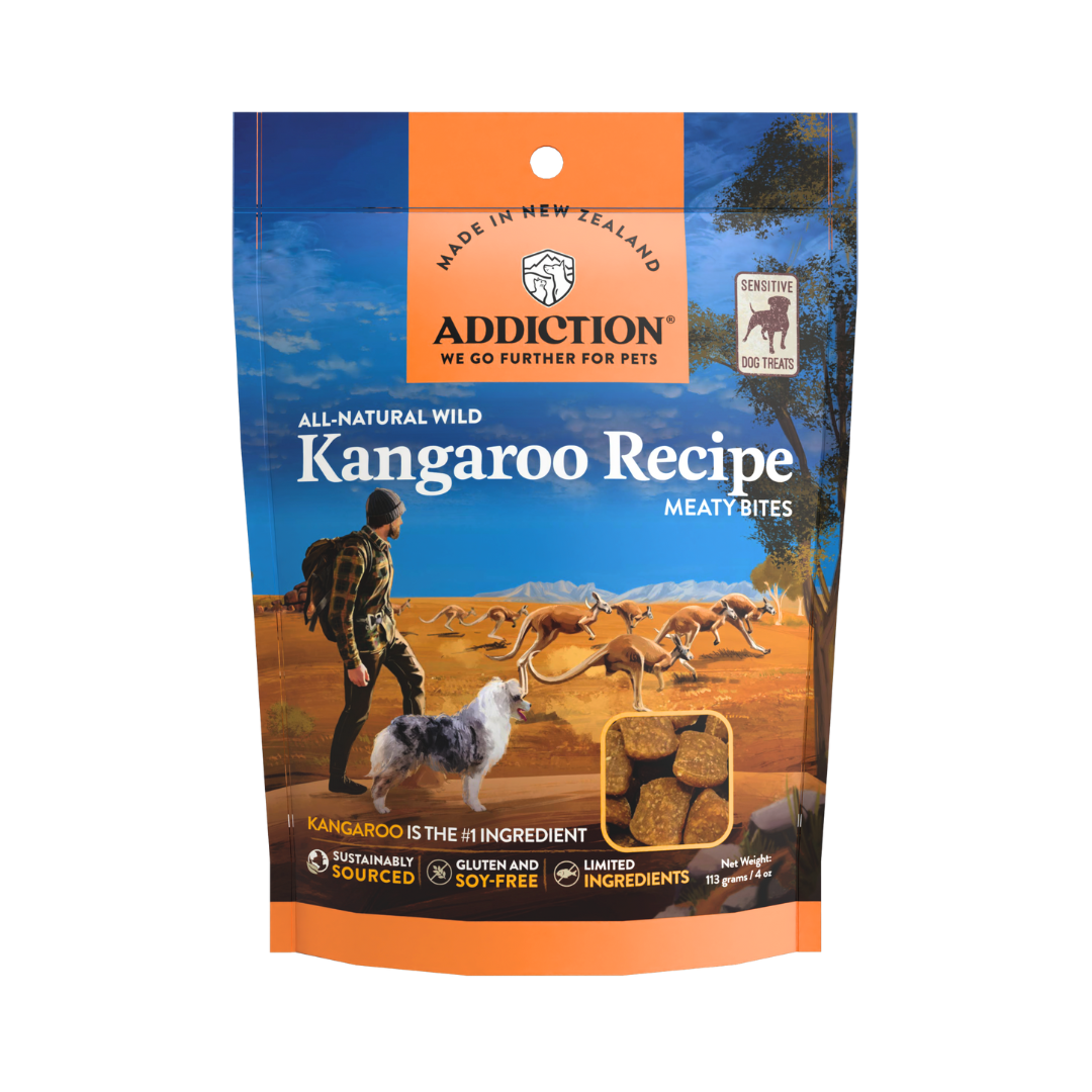 Kangaroo Meaty Bites - Hypoallergenic Dog Treats 113g