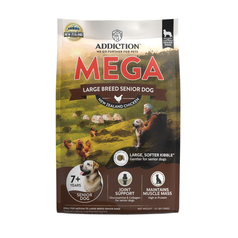 Mega Chicken Large Breed Senior Dry Dog Food 15kg