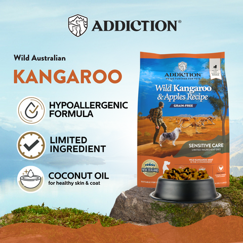 Addiction Wild Kangaroo & Apples Dry Dog Food 1.8kg, 9kg, 15kg