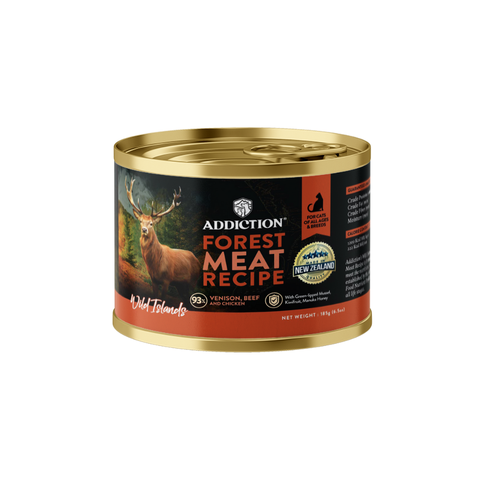 Addiction Wild Islands Forest Meat Venison and Beef Canned Cat Food 185g