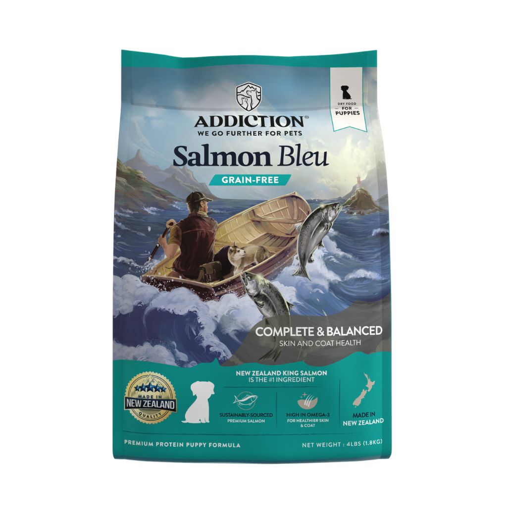 Addiction Salmon Bleu Puppy Dry Dog Food 1.8kg, 9kg