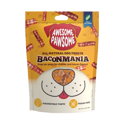 Awesome Pawsome All Natural Dog Treats Baconmania 85g