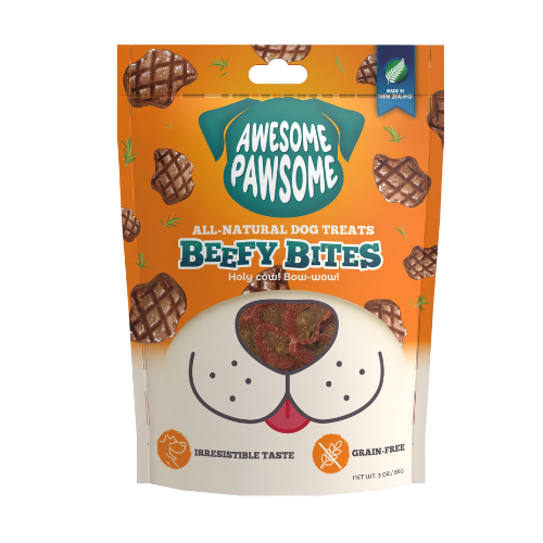 Awesome Pawsome All Natural Dog Treats Beefy Bites 85g