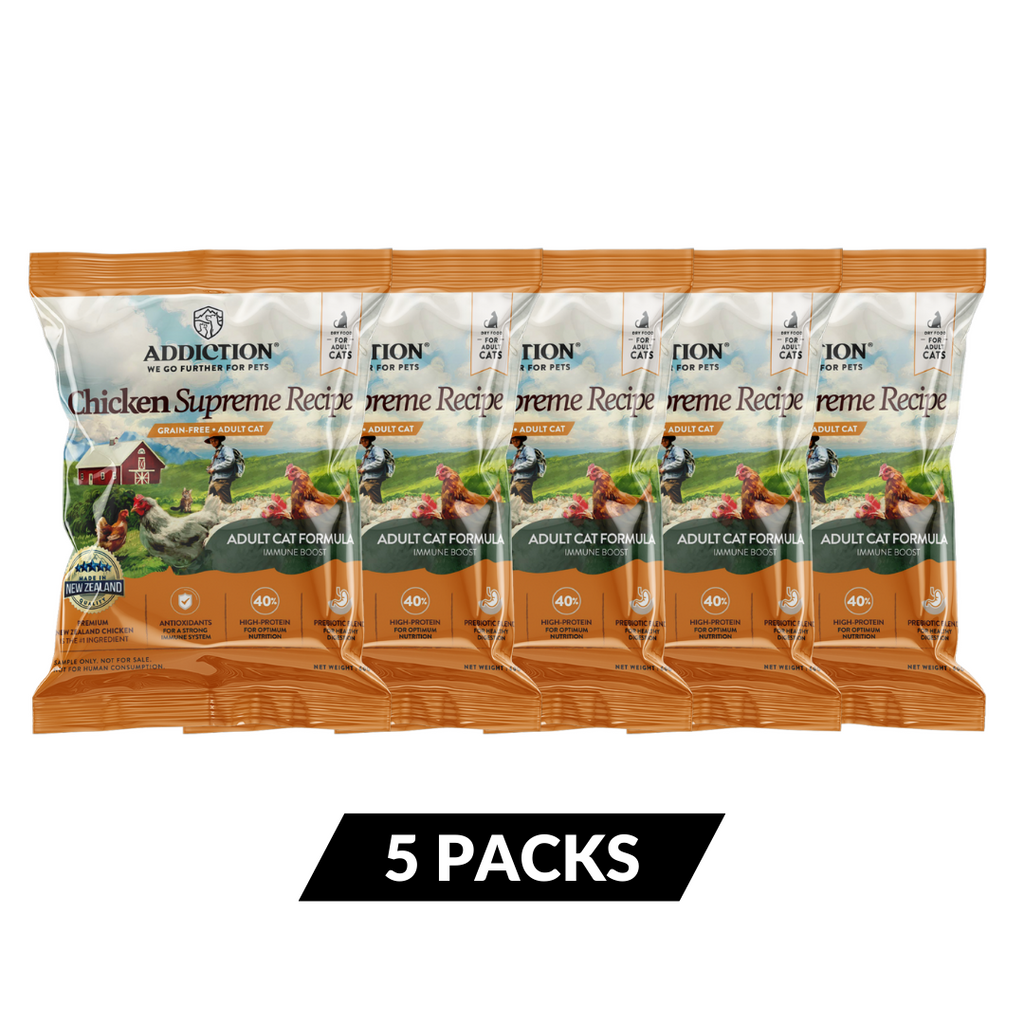 Chicken Supreme Recipe Adult Dry Cat Food - Trial Pack Bundle of 5 (60gx5)