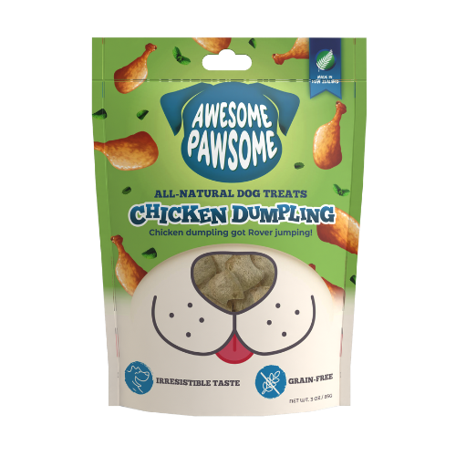 Awesome Pawsome All Natural Dog Treats Chicken Dumpling 85g