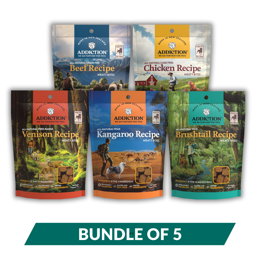 [Dog Treat Bundle of 5] Meaty Bites - Hypoallergenic Dog Treats 113g