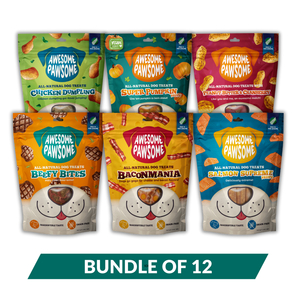 [Dog Treat Bundle of 12] Awesome Pawsome All Natural Dog Treats 85g